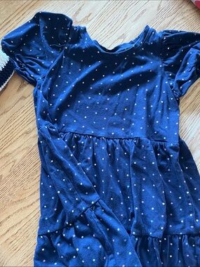 GAP Navy Dress with Multicolor Polka Dots